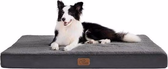 Letto ortopedico per cani di taglia media 91x69x76 cm grigio scuro