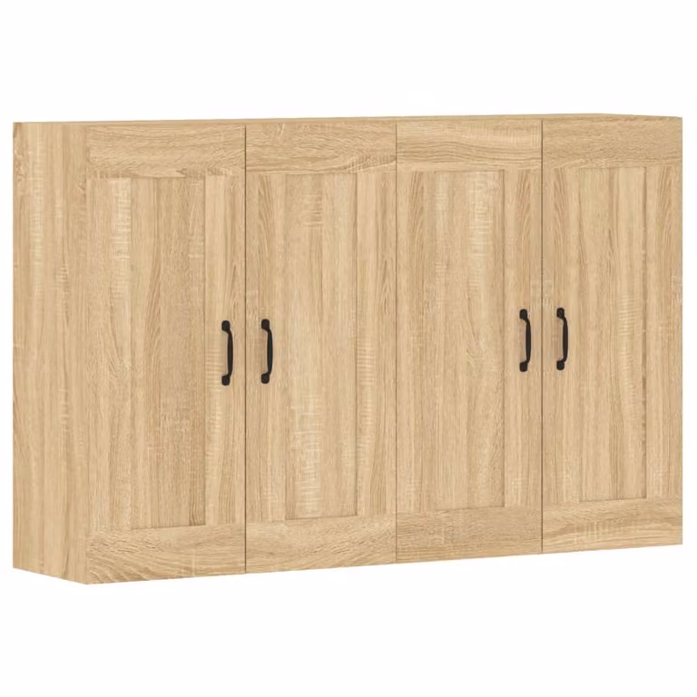 Armadietti a Parete 2 pz Rovere Sonoma in Legno Multistrato