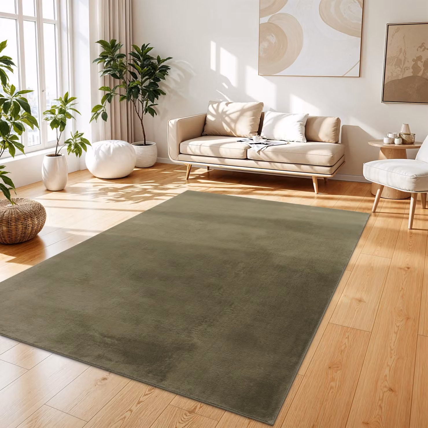 Tappeto soffice Solina verde L: 300 cm, P: 400 cm – 2