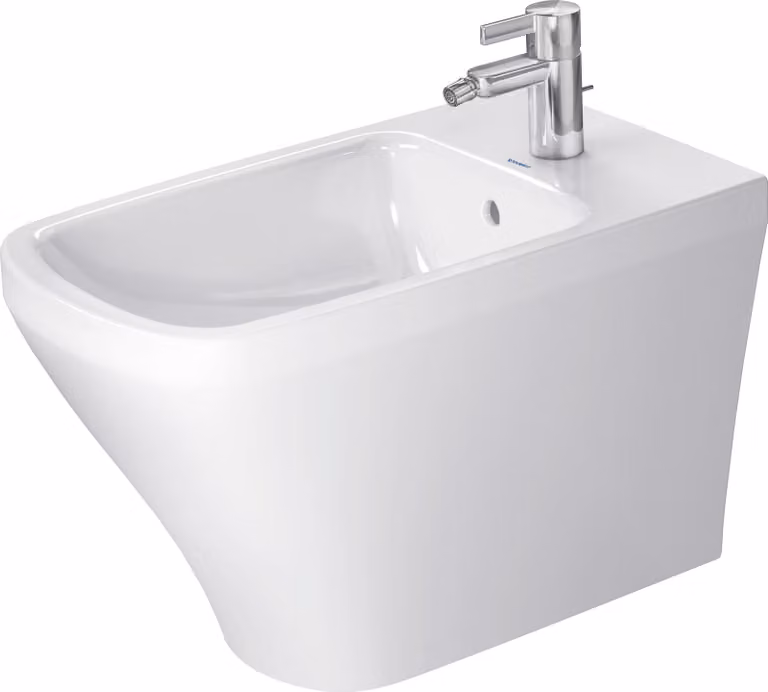 Duravit bidet sur pied DuraStyle 63cm avec trop-plein, avec plage de robinetterie, 1 trou pour robinetterie, 2283100000, 2283100000