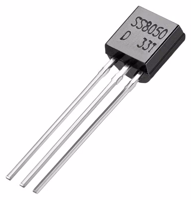 Transistor BJT NPN SS8050, involucro TO-92, peso: 0,01 kg