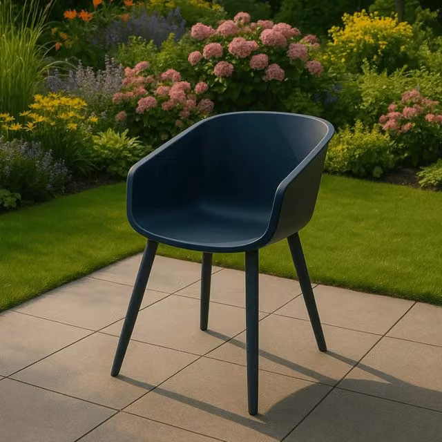 Set di 2 sedie da giardino AMALIA Element Alu HARTMAN in metallo e plastica, colore Antracite opaco – 1