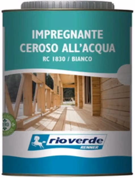 Rioverde Rc 1830 Impregnante Ceroso Bianco, Confezione da 6 x 0,75 l
