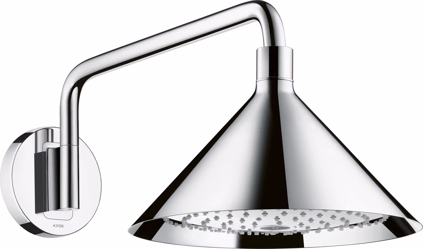 Soffione Hansgrohe Axor Front con braccio doccia cromato