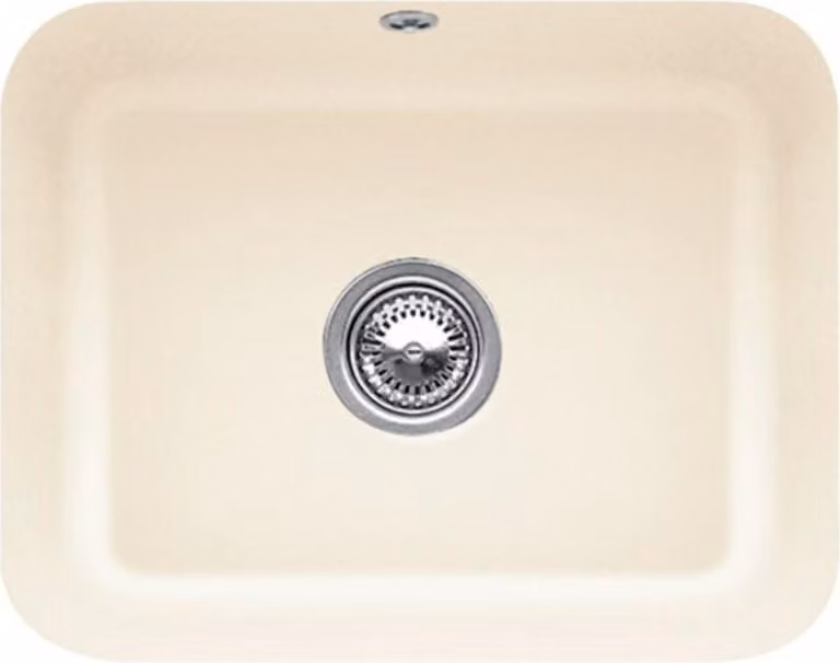 Lavello Villeroy&Boch, lavello da cucina Cisterna 60C Ivory 550x440mm, larghezza base 60cm