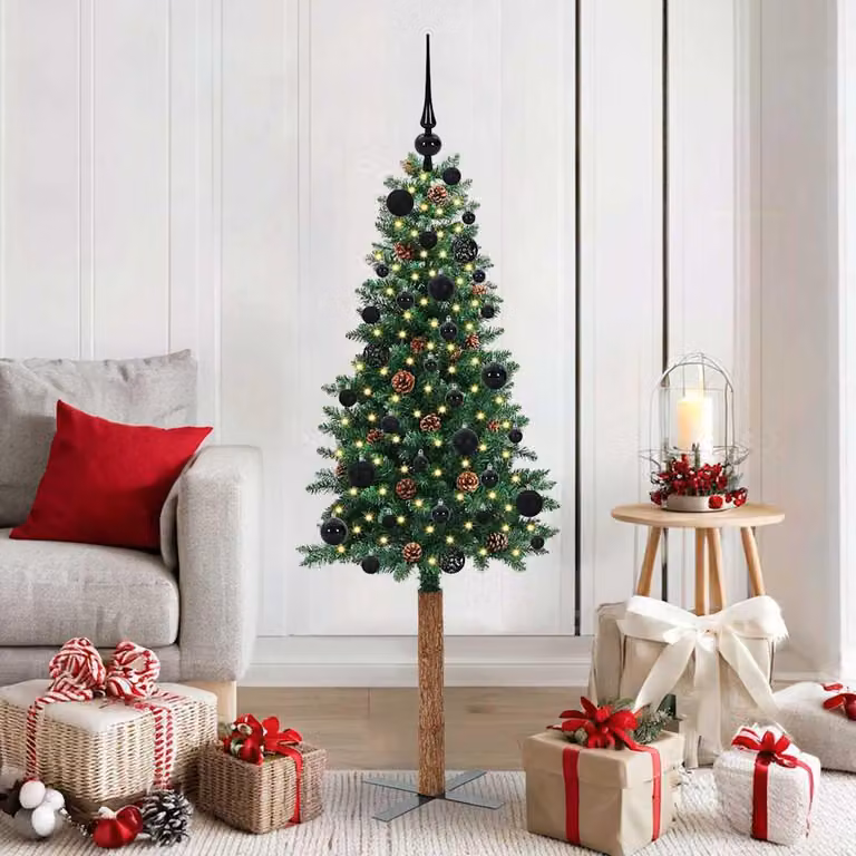 Maison Exclusive - Albero di Natale sottile, verde, 150 cm