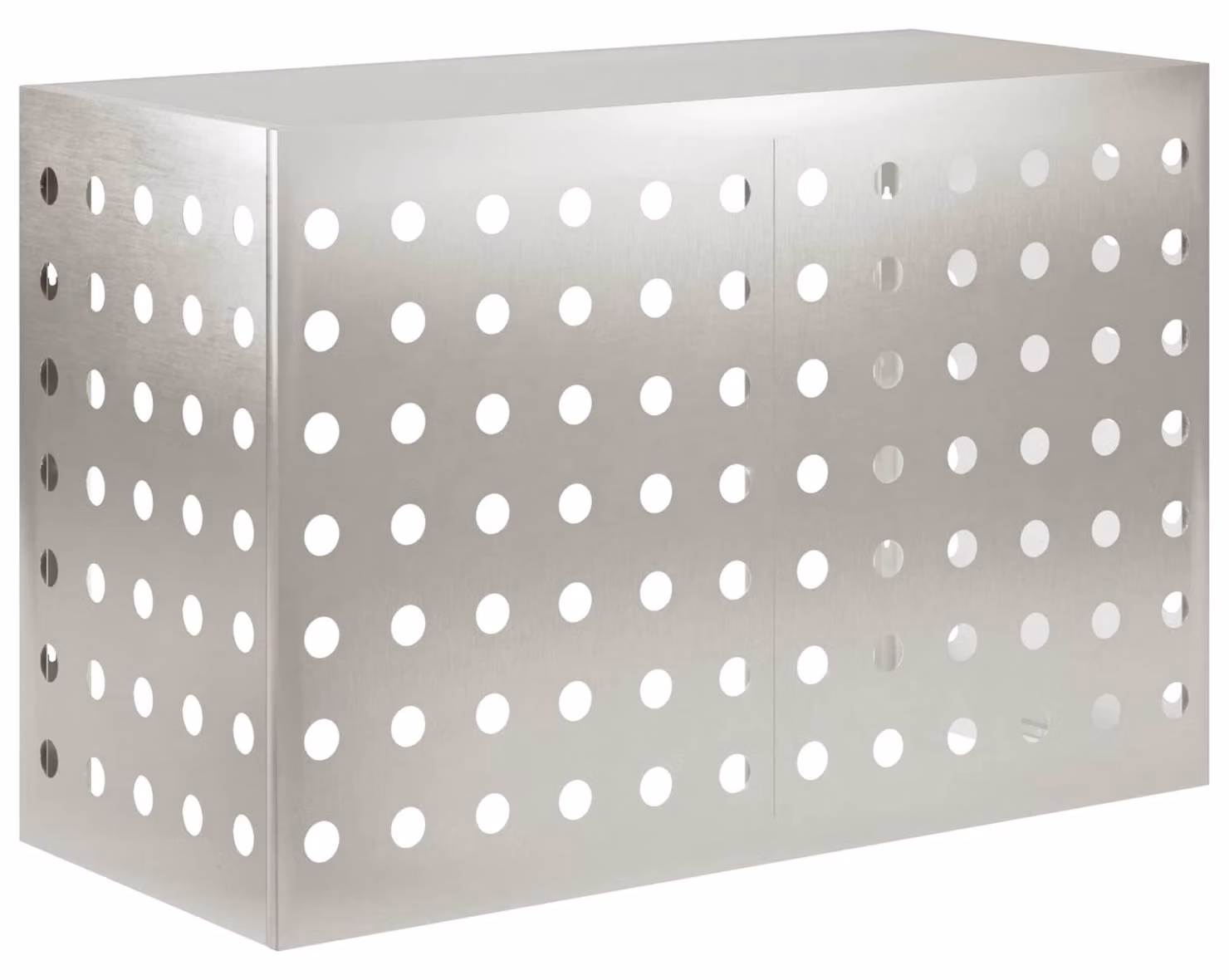 Coperchio per aria condizionata argento 90 x 40 x 60 cm in acciaio inox