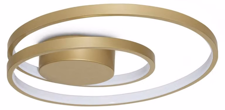 Plafoniera Collezione OZ LED 38W Luce Calda 3000K Ottone Dimmerabile Ideal Lux
