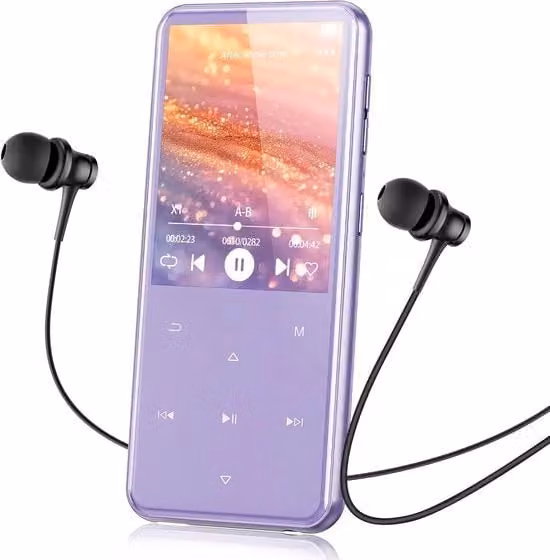 Lettore MP3 Bluetooth con Radio FM, colore lilla
