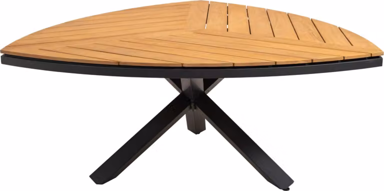 Tavolo - Triangolo - 170x170x74 cm - Alluminio - Legno teak