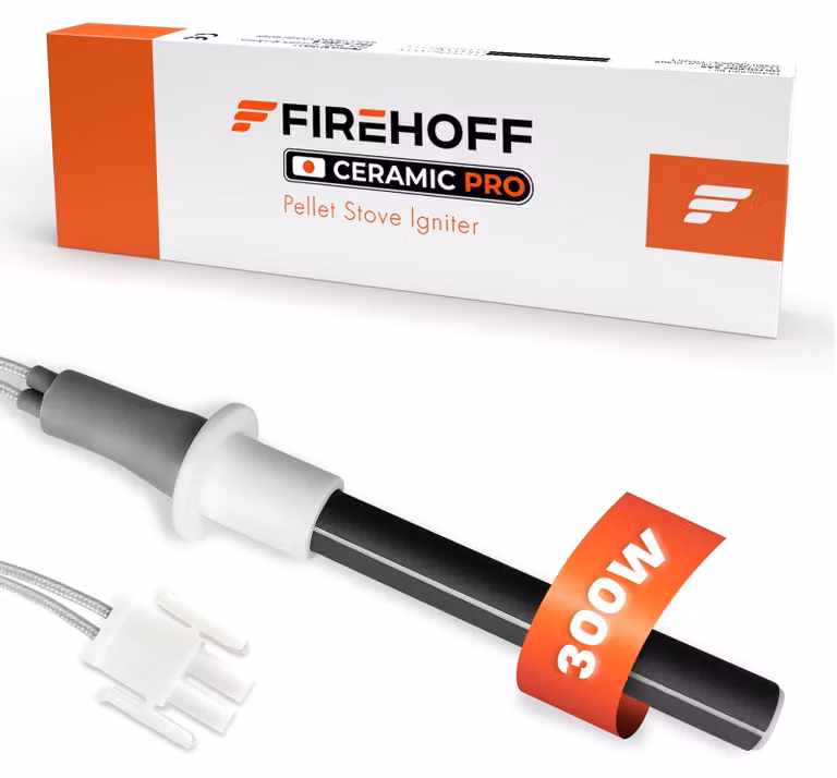 Candela Vetroceramica da 300W per stufa a pellet, diametro 11,55 mm, dimensioni 76/96 mm