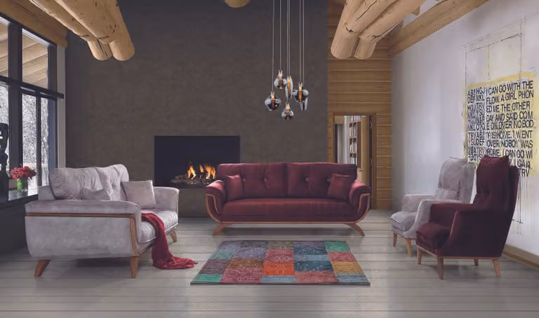 Wohnzimmer Sofagarnitur 3 3 1 1 Sitzer Couch Polster Garnitur Textil Design