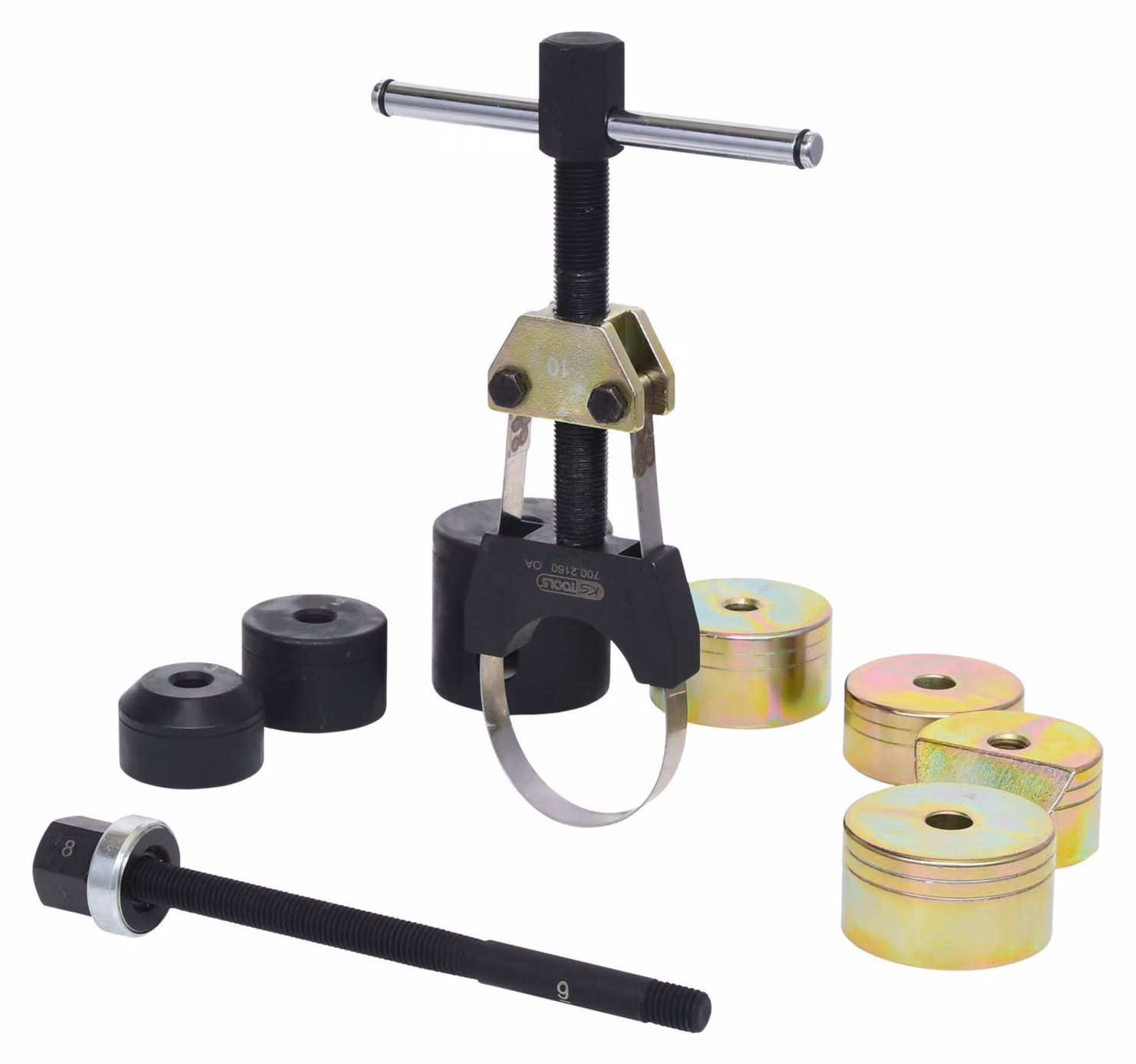KS Tools set di attrezzi silentbloc per assale posteriore BMW, 10 pezzi, 700.2145