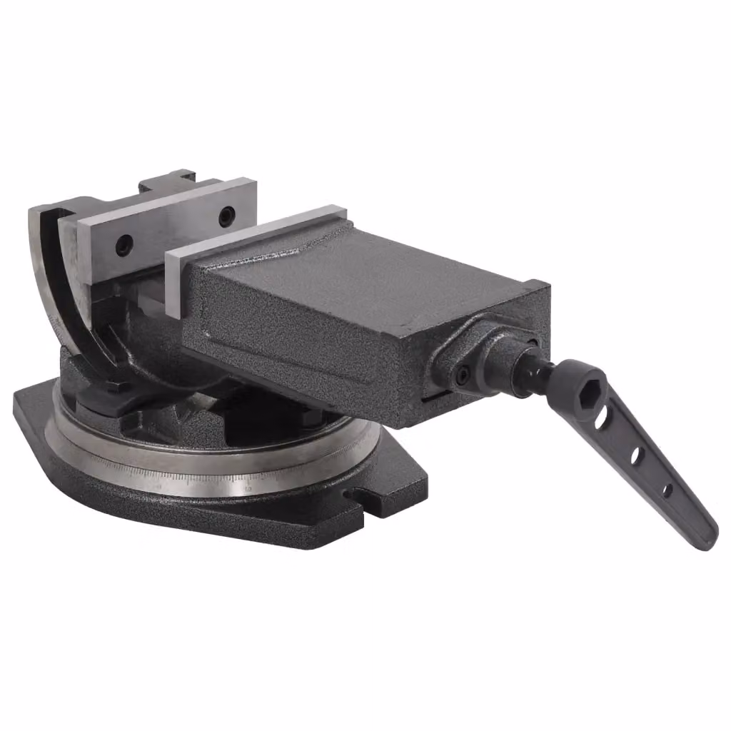 Morsa inclinabile a 2 assi vidaXL da 160 mm colore grigio – 2
