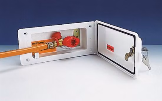 Sportello di accesso Kama con presa di sicurezza per gas