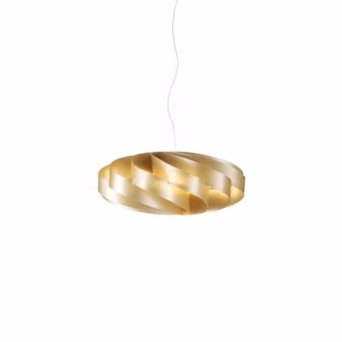 Sospensione Moderna Polilux ® New Gold E Metallo Cromo 1 Luce E27 D60Cm