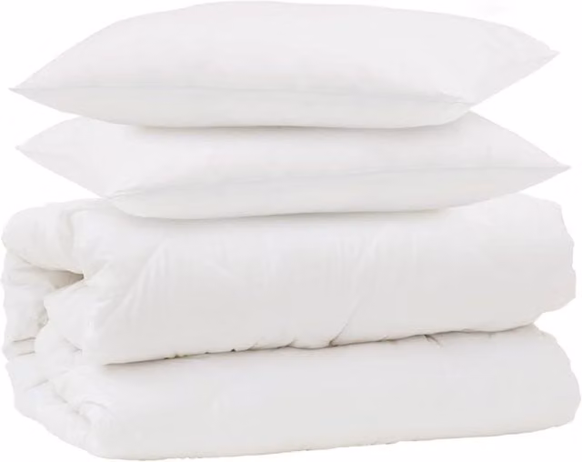 Set di 3 Piumoni Bianchi per Adulti in Microfibra e Piuma d'Oca Traspiranti per Inverno