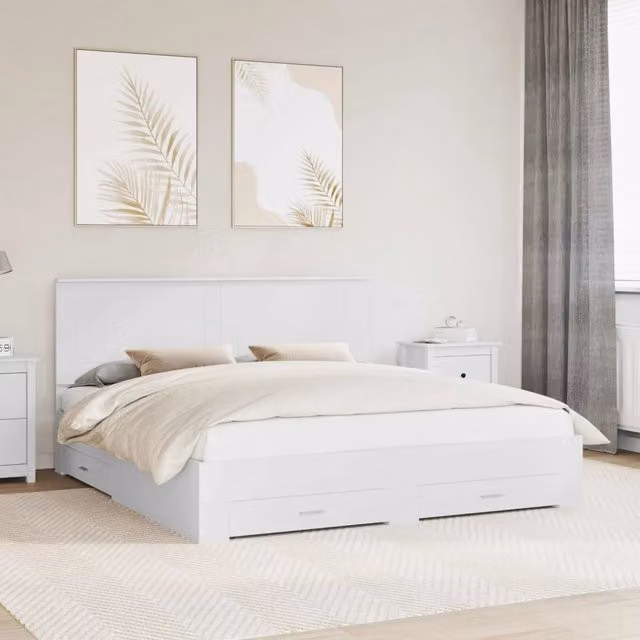 Struttura del letto Bianco 180 x 200 cm Legno ingegnerizzato 3409615