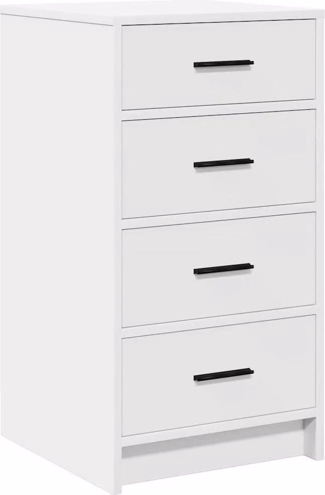 Credenza con cassetto Bianco 40 x 41 x 75 cm Legno multistrato