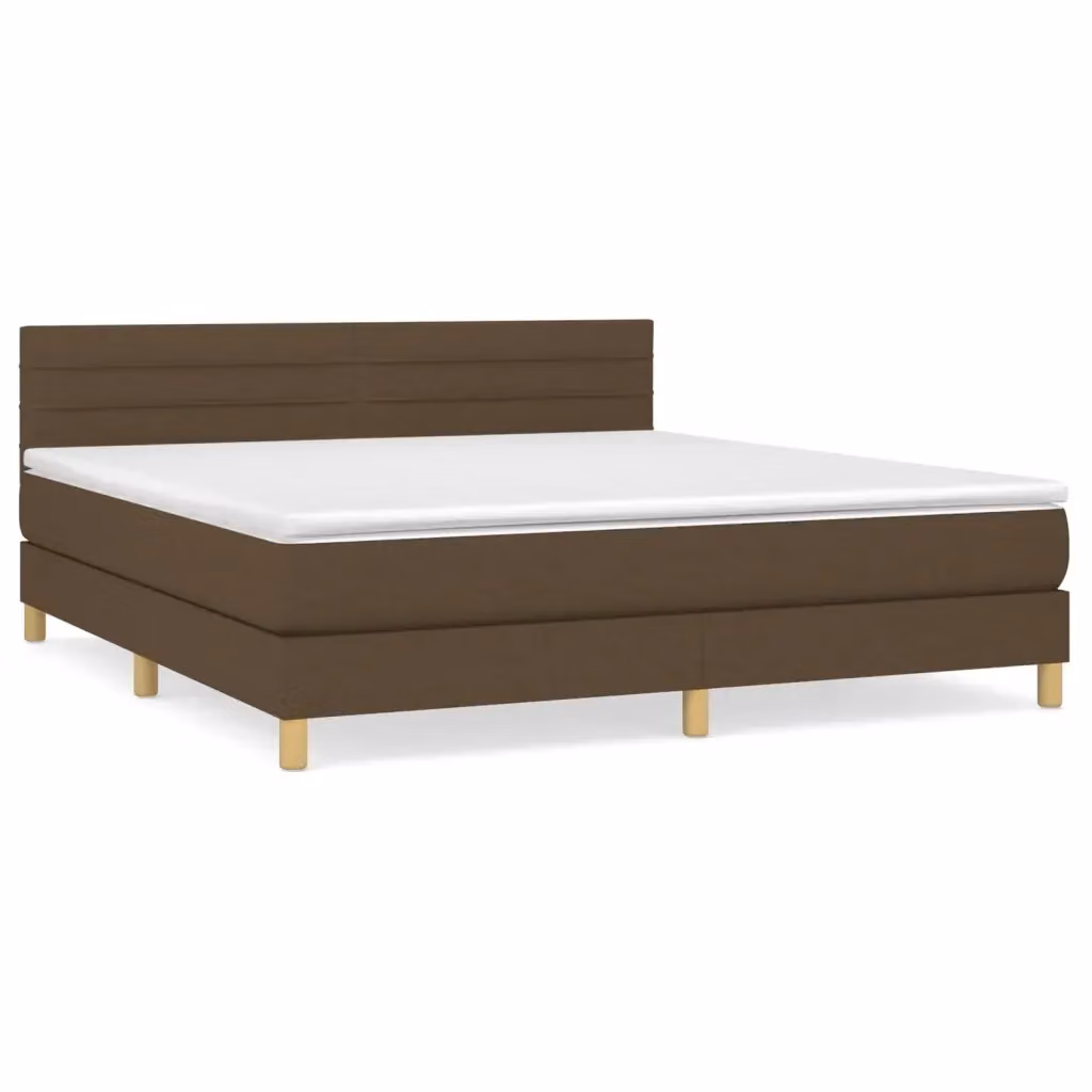 Letto Ibrido con Giroletto a Molle e Materasso vidaXL, Marrone e Bianco, L/P/H: 160 x 200 x 88 cm – 2