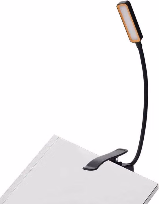 Lampada a LED - Torcia da lettura - 3 livelli di temperatura di colore - Torcia - Con base di ricarica, ideale per leggere prima di andare a dormire e in viaggio (33 x 3,8 x 3,1 cm)