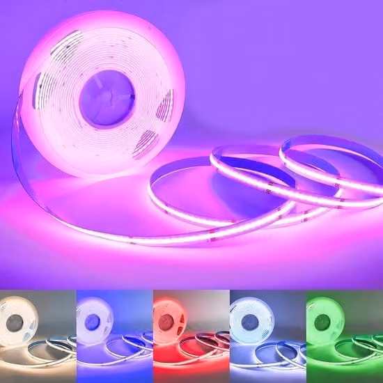 Striscia LED RGBW a 24V con colore caldo senza alimentatore