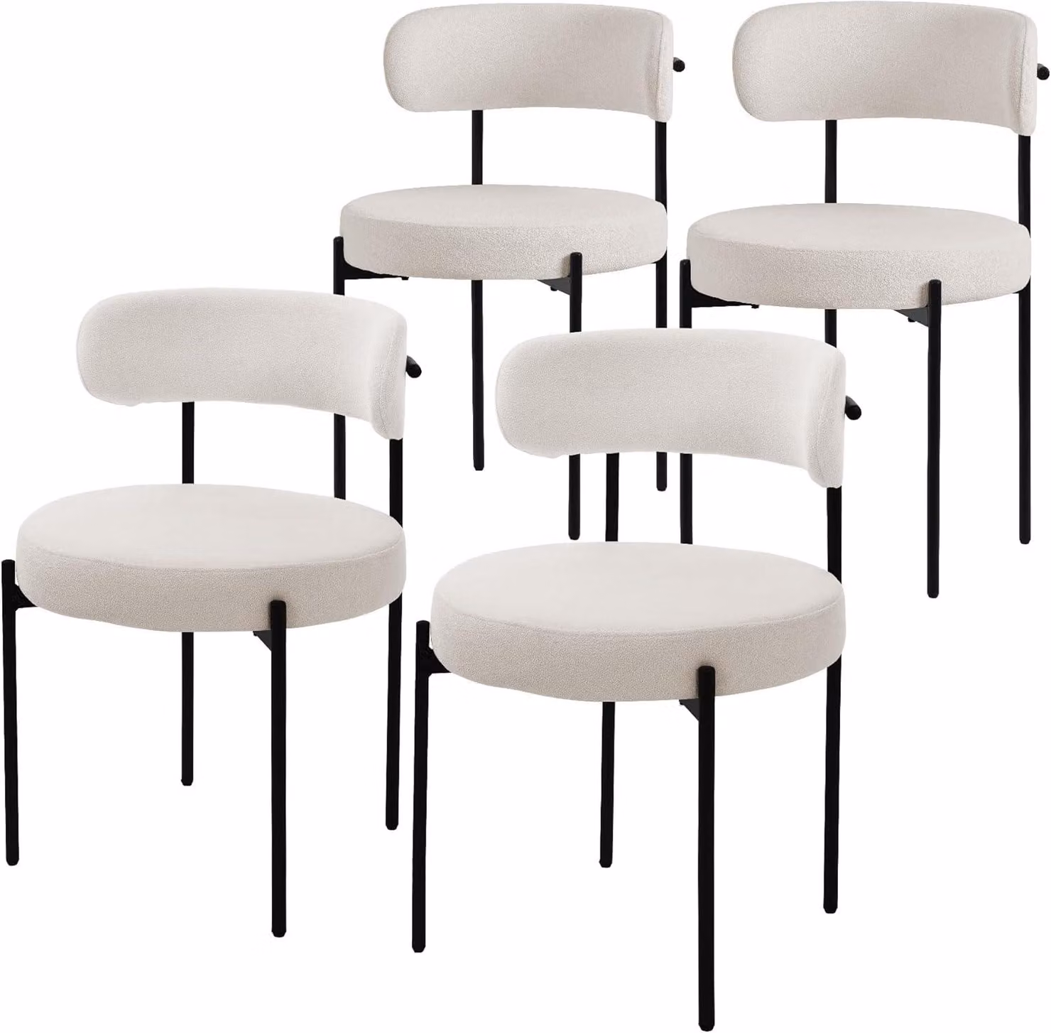 Sedie da pranzo - Sedie per la cucina - Sedie per il soggiorno - Sedie imbottite - Poltrone - Set da 4