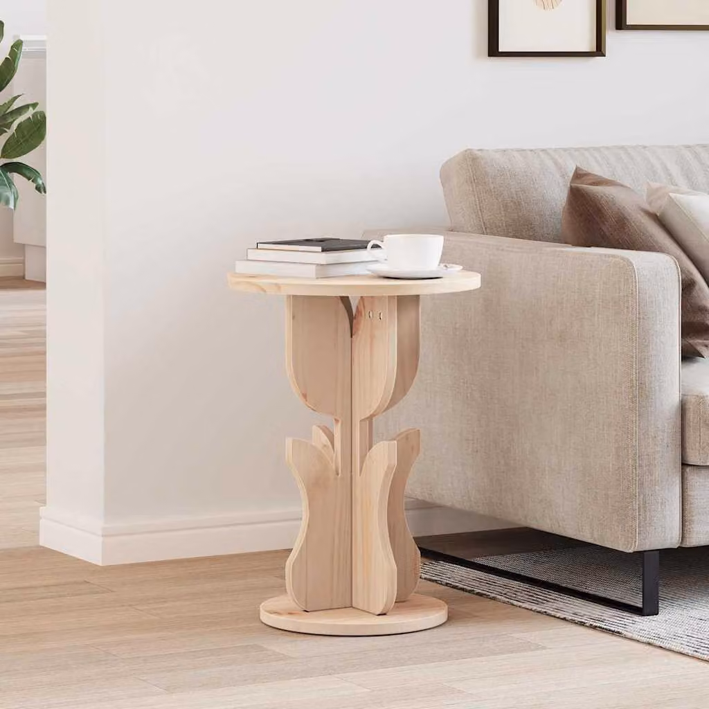 Maison Exclusive - Tavolino Natur 39,5 x 39,5 x 53,5 cm Legno massello di pino