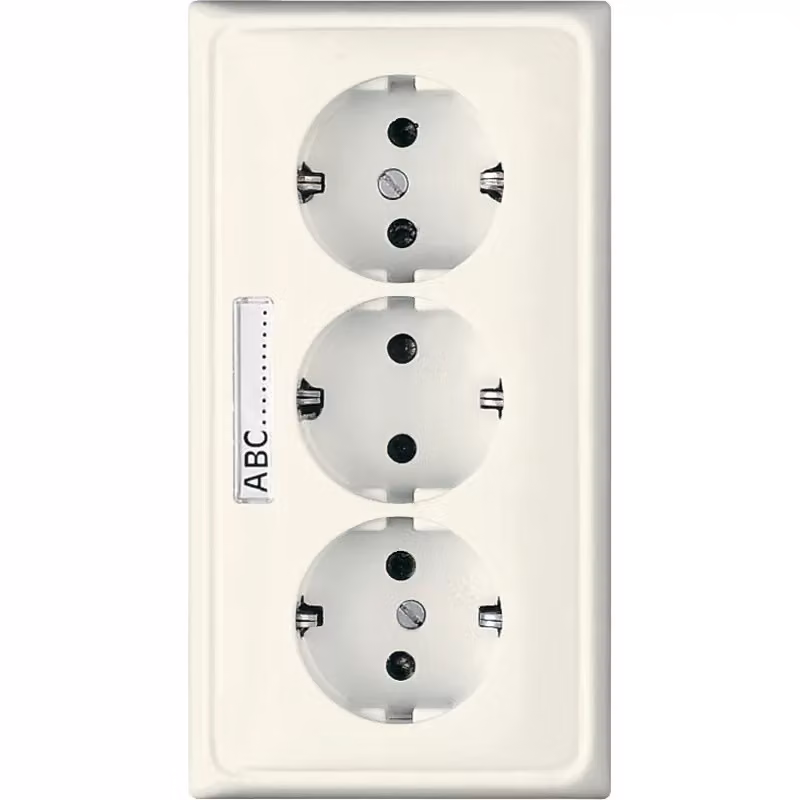 Jung CD523NA Presa SCHUKO® da incasso per canalina, 16 A, 250 V ~, bianca