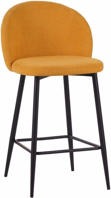 Set di 4 Sgabelli Shelly In Tessuto 320gr Senape Dimensione 50x54,5x96,5cm
