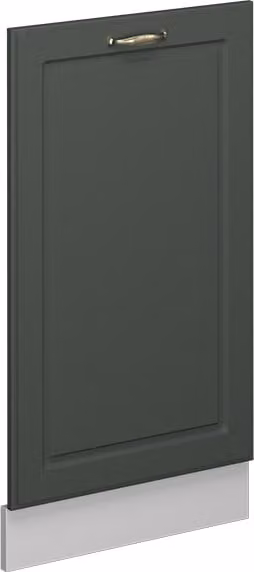 Pannello frontale della lavastoviglie Vicco Fame-Line Verde-oro rustico 45 cm senza piano di lavoro, Model 54513