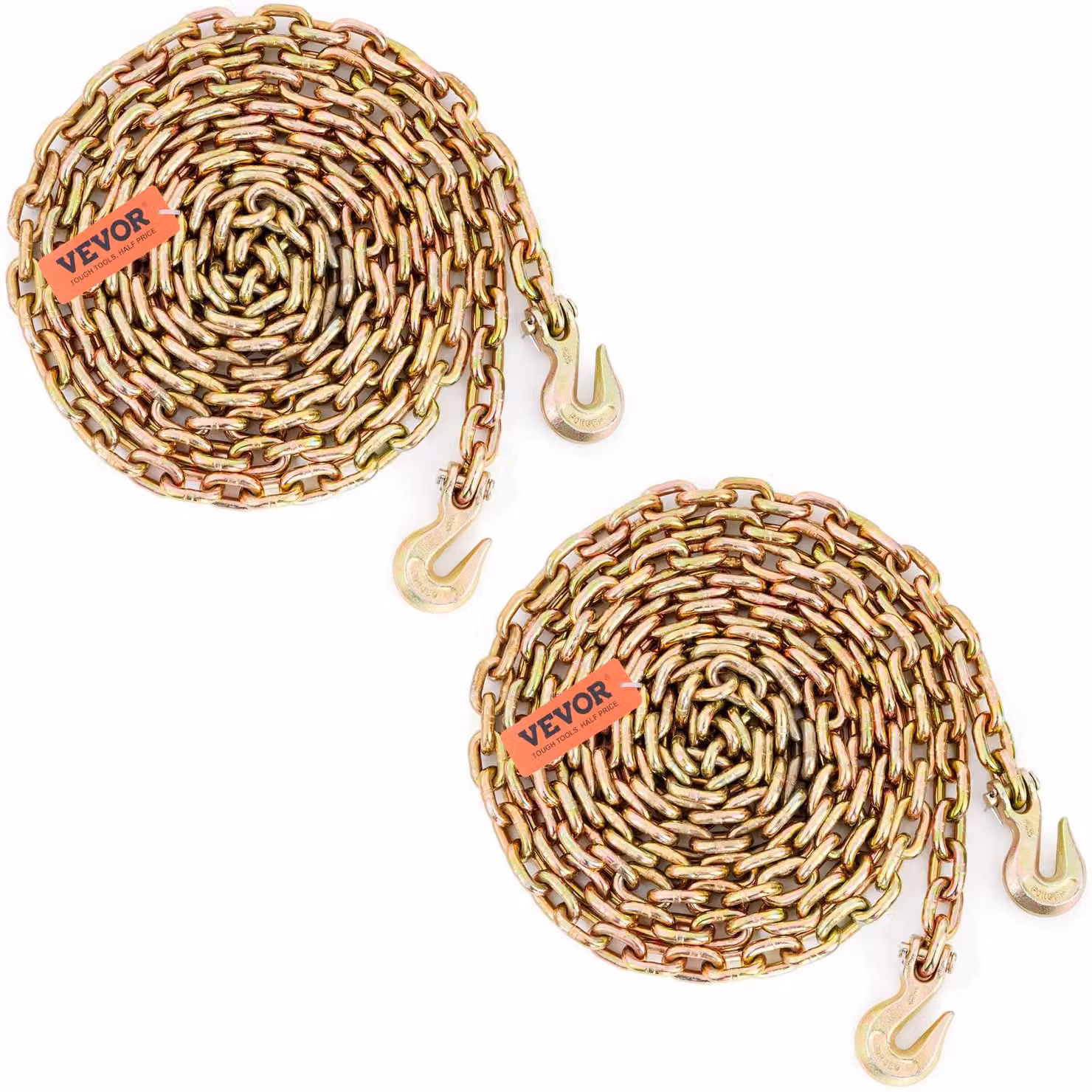 Catene di sollevamento, set da 2, 9,53 mm x 6 m, grado G80, portata 3220 kg