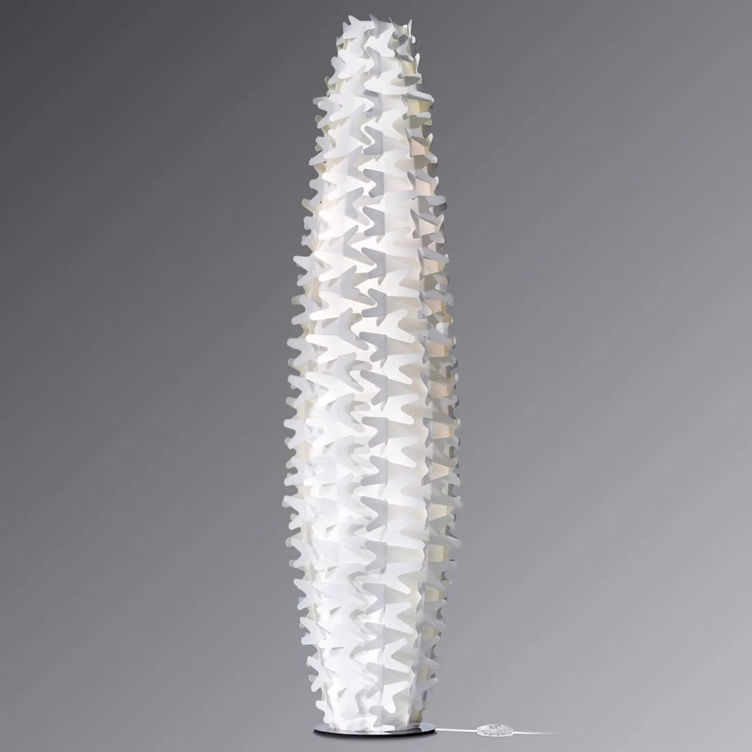 Slamp Lampada da terra di design CACTUS, Bianco / Opale, Soggiorno / Sala da pranzo, Plastica, Design, Lampada da terra