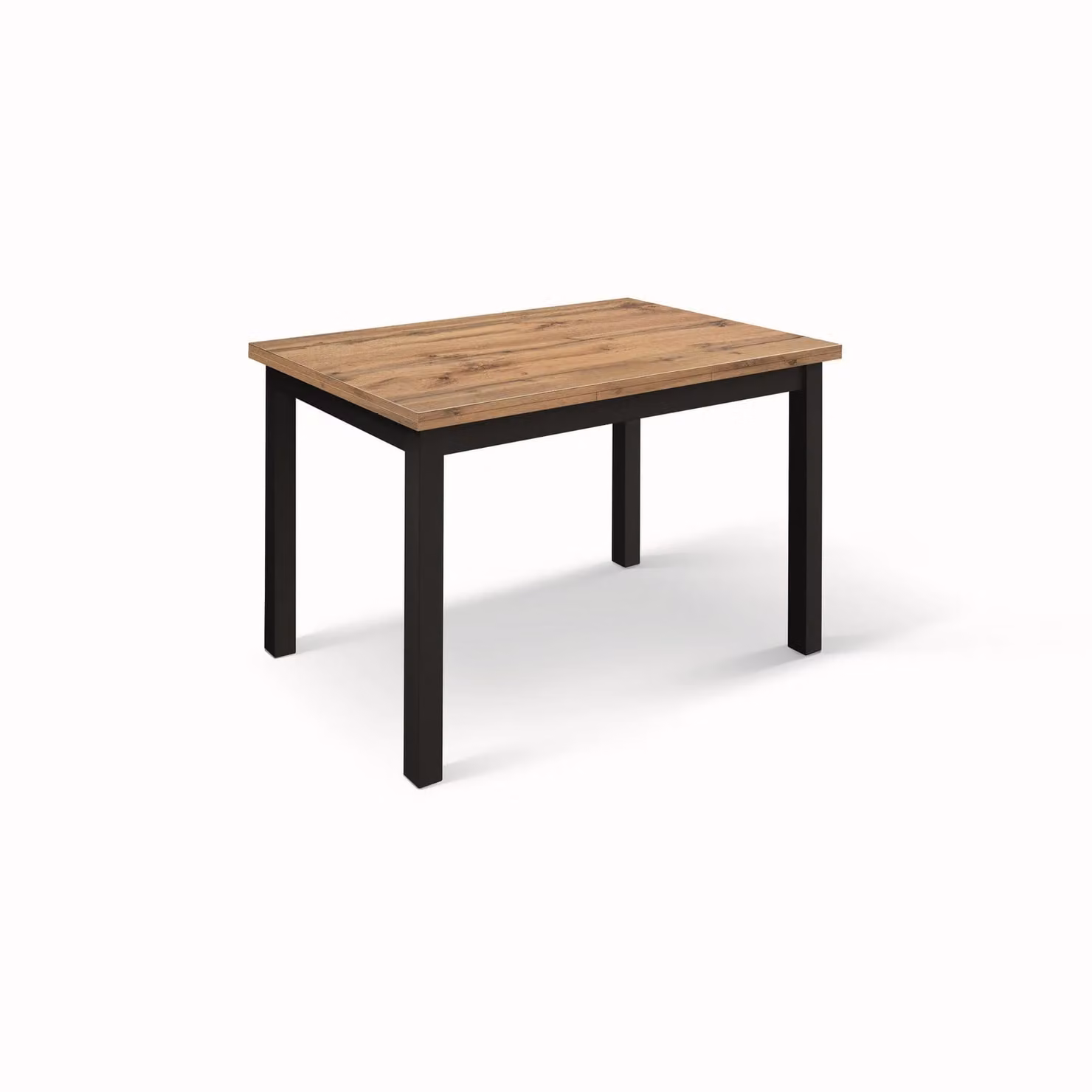 Tavolo POSITANO in legno effetto rovere e gambe antracite, allungabile 140×80 cm – 220×80 cm
