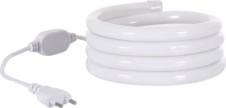 Striscia LED neon dimmerabile 220V verde rotonda 360° 9W/m taglio 100cm IP67 su misura 1 m