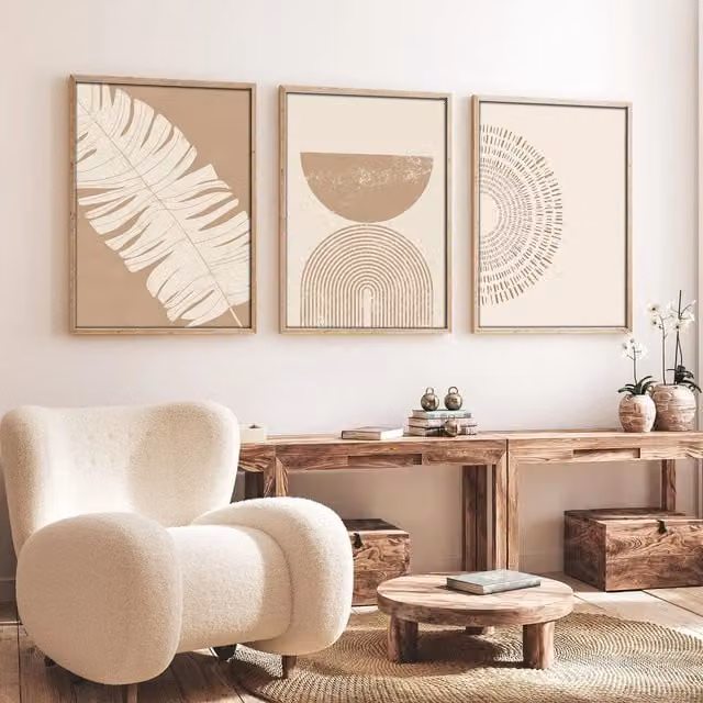 Set 3 quadri decorativi