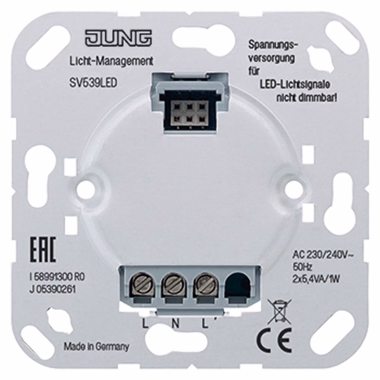 Alimentazione Jung AC230/240V 50Hz SV 539 LED