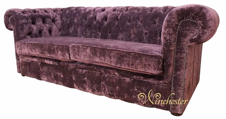 Chesterfield Design Luxus Polster Sofa Couch Sitz Garnitur Leder #248