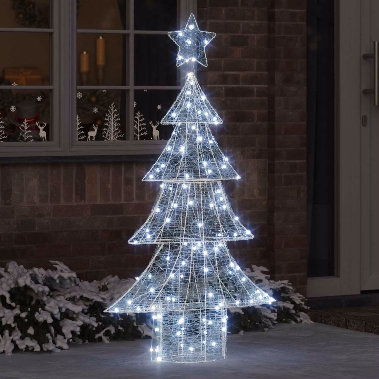 Maison Exclusive - Albero di Natale con 160 LED bianchi freddi, altezza 150 cm, in acrilico