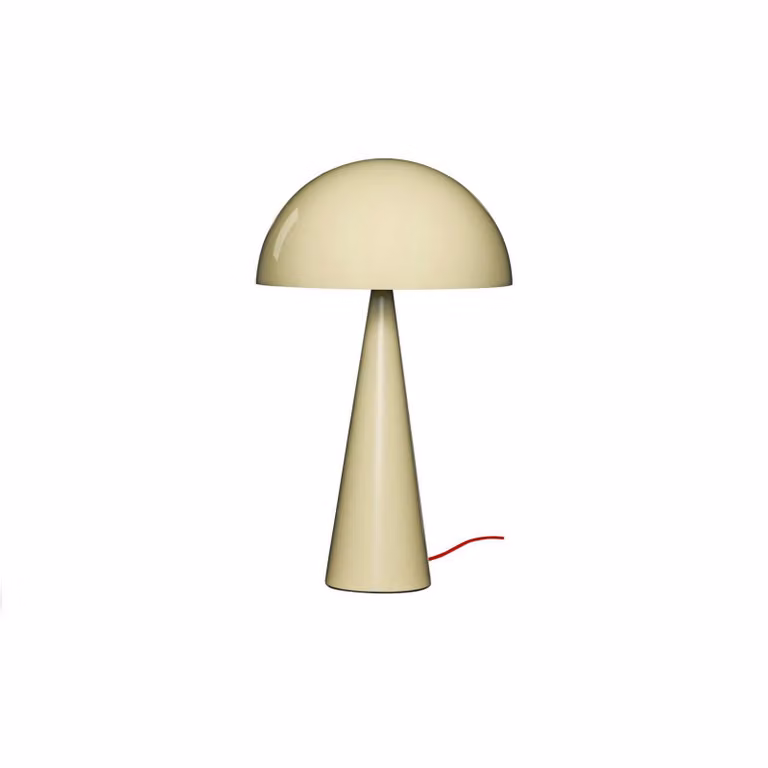 Hübsch Lampada da tavolo Mush, Crema / Ambra, Camera da letto, Metallo, Moderno, Lampada da tavolo