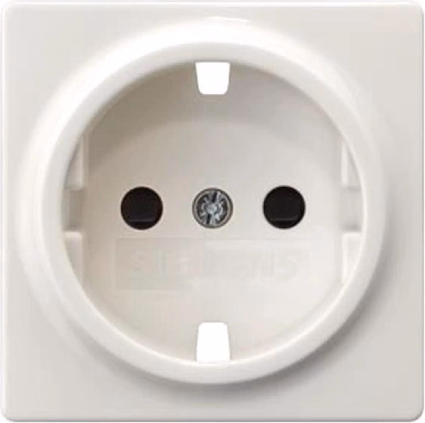 Copertura sostitutiva per presa Siemens, con BS rialzato, DELTA i-system, bianco titanio, 1 pz.