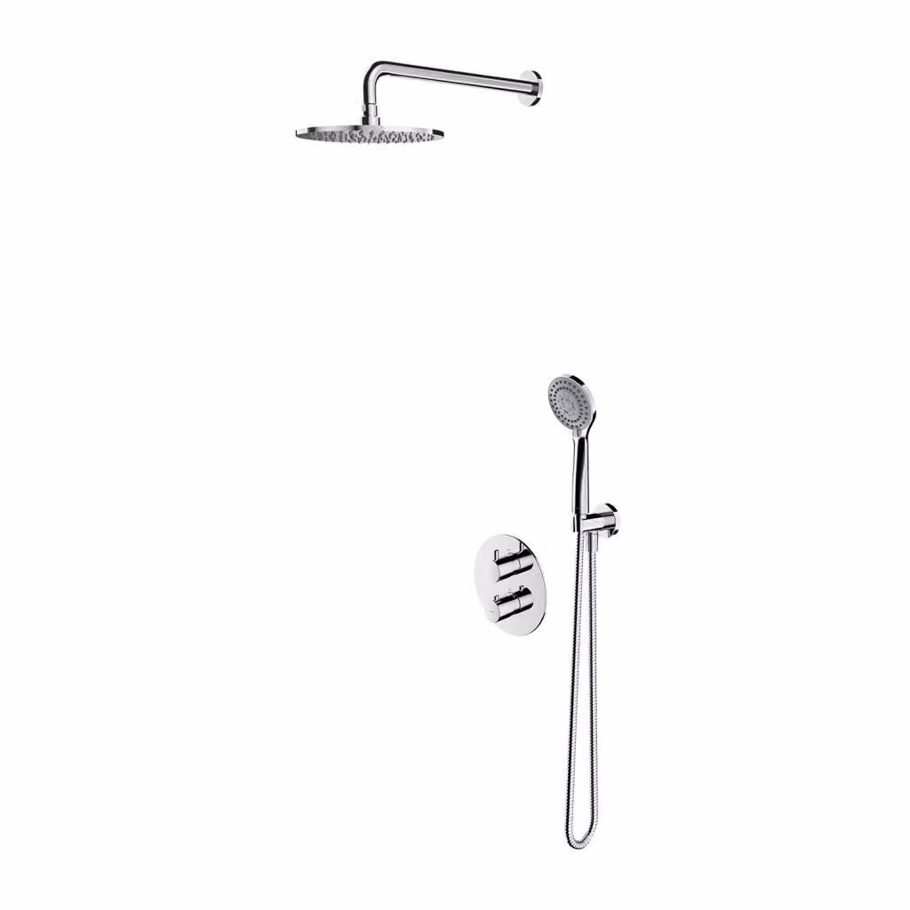 Omnires Y SYSYT05CR Set doccia da incasso con miscelatore termostatico, cromato