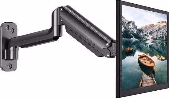 Sostegno per monitor da ufficio HUANUO nero con supporto 75x75 mm