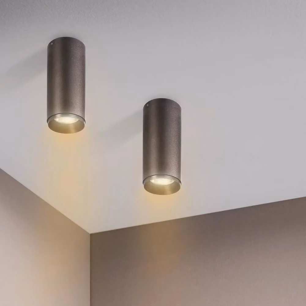 Trade Shop Faretto Spot da Soffitto Cilindrico LED 10W CCT 2 in 1 Moderno Nero – 2