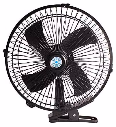 Ventilatore elettrico da 12 V/24 V per auto, con rotazione a 180° e 2 velocità