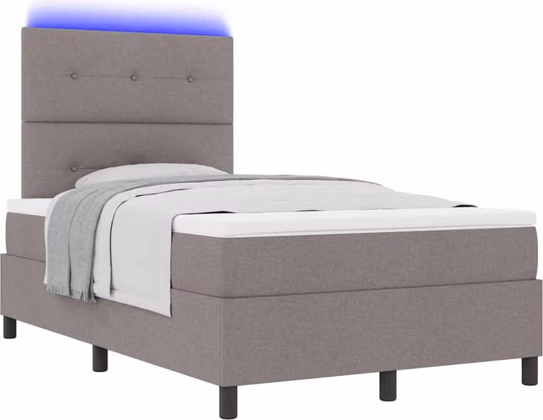 Letto a molle con materasso con led Talpa 120 x 200 cm Tessuto