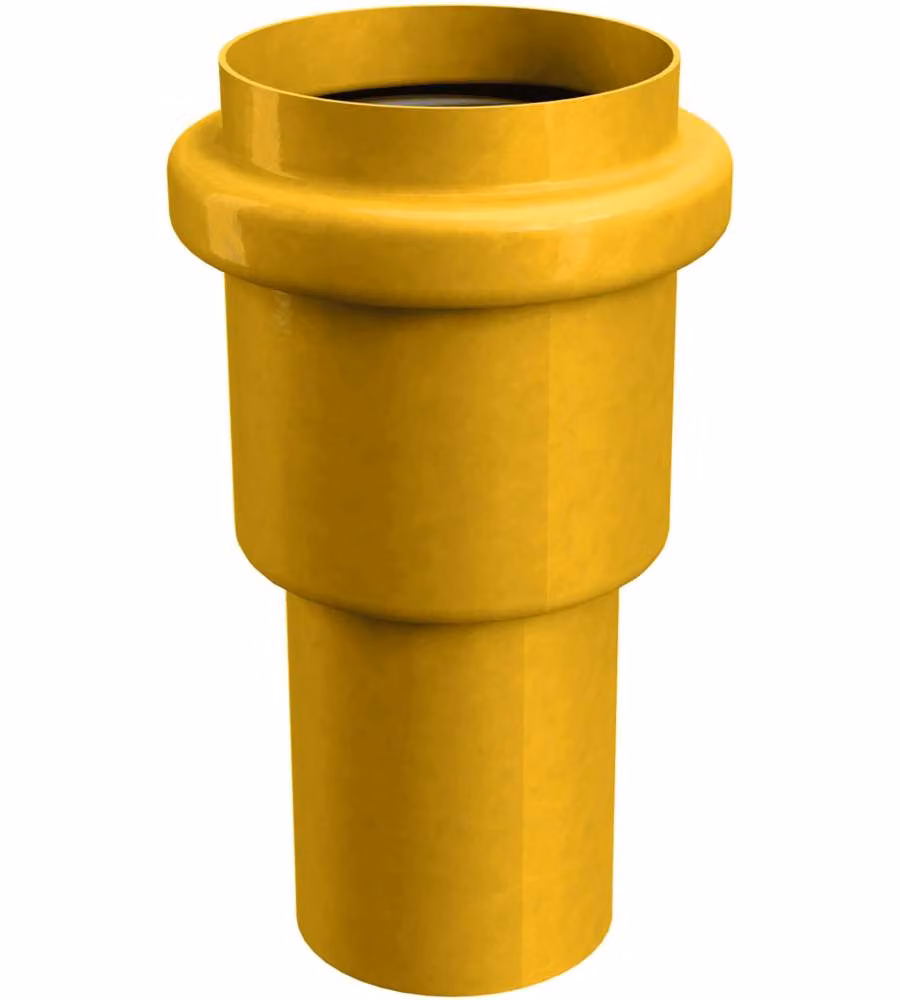 Raccordo Ottone ridotto passaggio da piombo a plastica 32-40mm giallo