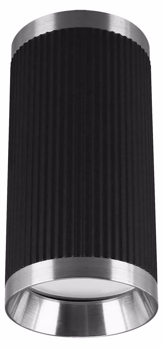 Strühm 04193 Plafoniera 'FRIDA DWL' GU10, LED, dimmerabile, max 35 W, nero-cromo, IP20