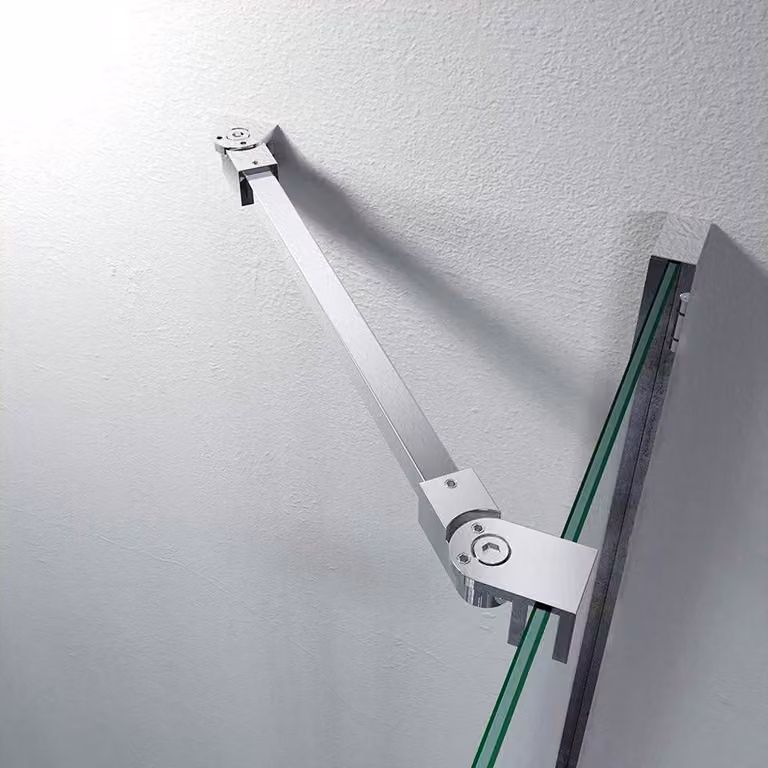 Solidchoice - Barra di supporto in acciaio inossidabile da 50 cm per fissare il vetro a parete, ideale per porte doccia