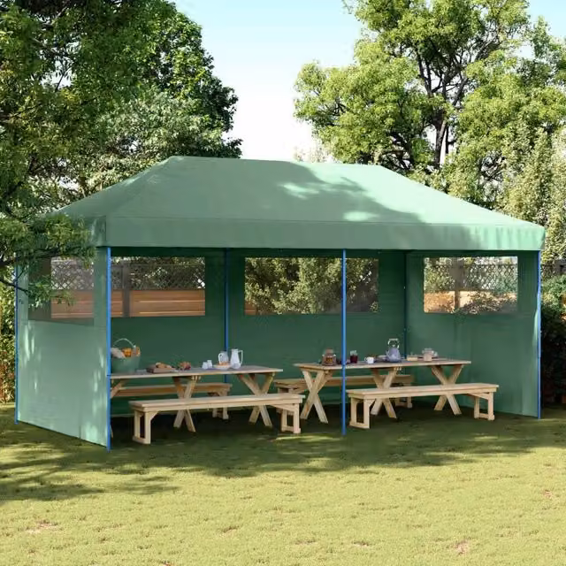 Tenda Party-Tenda da festa Verde 292 x 580 x 315 cm Tessuto Oxford 218667